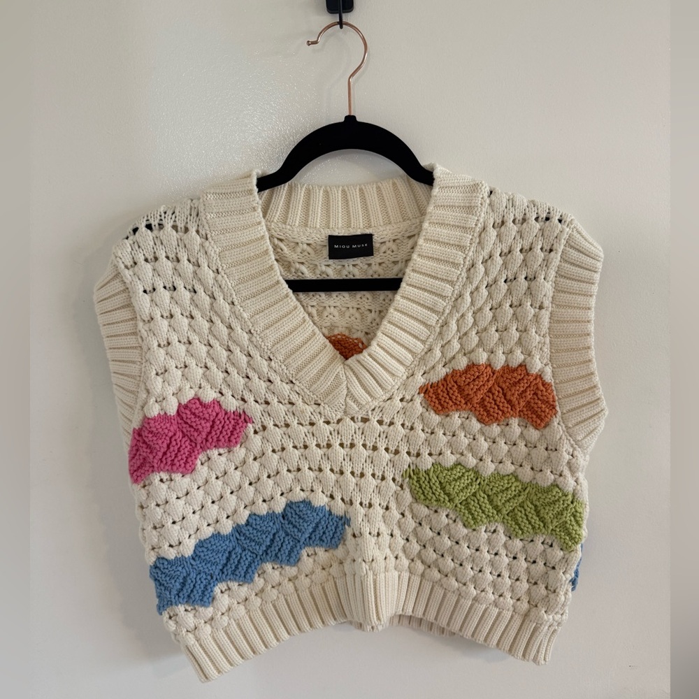 Miou Muse chunky knit sweater vest